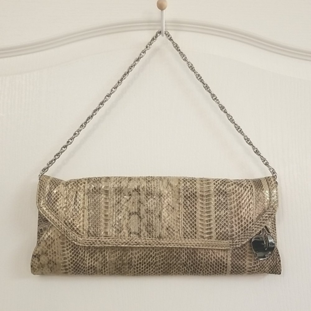 Genuine Snakeskin Clutch/Shoulder Bag NWOT